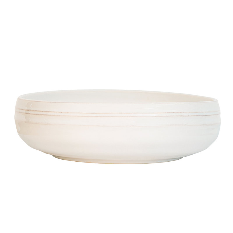Bilbao 12" Serving Bowl, Whitewash