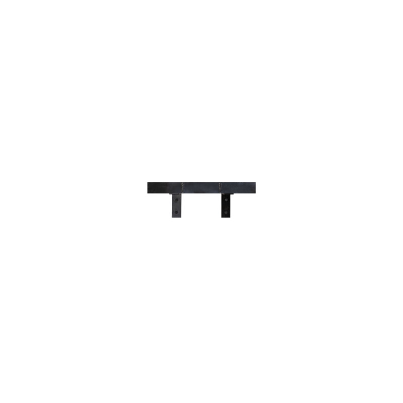 Rayne Plate Display Shelves With Hooks, Black, 18/3/2