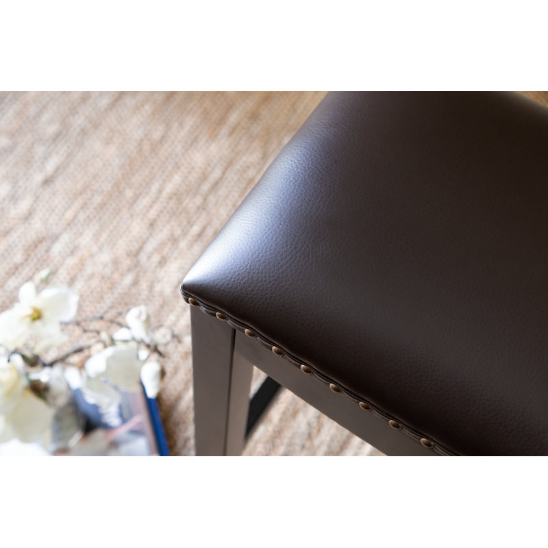 Tabouret de bar Oglethorpe, Brun, Tabouret de comptoir (assise de 26 po de hauteur)