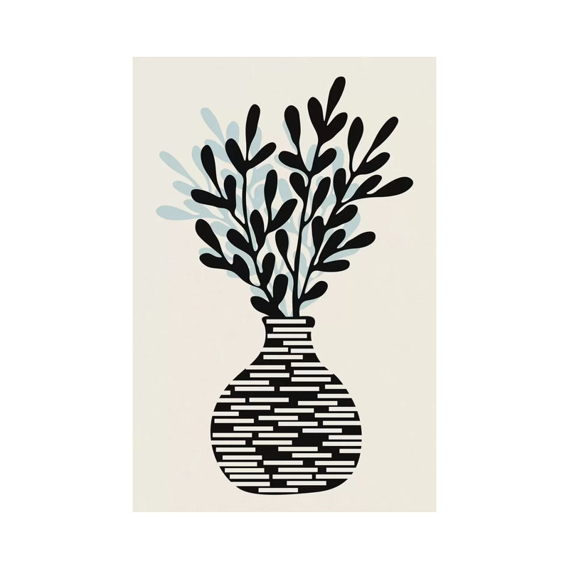 Still Life With Vase And Tree Branches 1 Piece Wrapped Canvas Wall Art, 30.48 cm H x 45.72 cm W