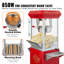 Popcorn Popper Machine 8 Oz Popcorn Maker With Cart 850W 48 Cups Red