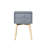 Bedside Table, 2-Drawer Cabinet, Gray Cabinet-712791270