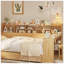 Lit de jour simple en bois avec tablettes de rangement, lit multifonctionnel avec 2 tiroirs et bureau d'étude-1567263208-1567263214