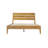 Tanira Full Size Mid-Century Solid Wood Platform Bed Frame, TAB-41-F, with Slatted Headboard, Honey Oak, No Box Spring Needed-1966354043-1966354036