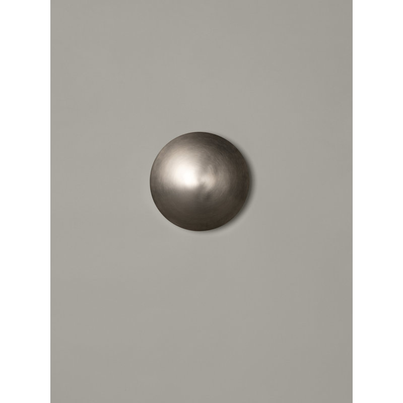 Nickel LED Wallchiere, 13.7"W x 13.7"H x 5.7"D