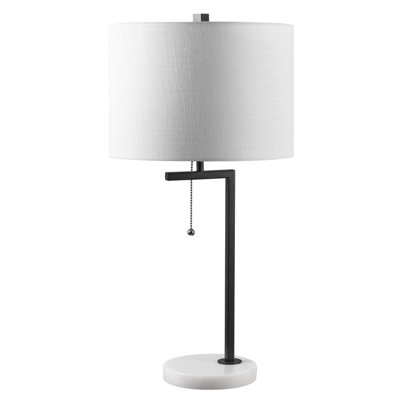 Lampe de table 25 po Collett, Noir / blanc
