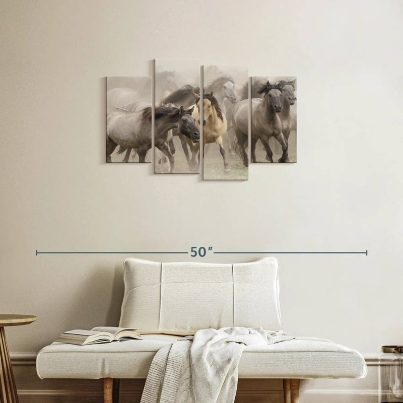 Brampt Wild Horse Stampede, 22" H x 36" W