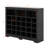 Sleek Design 24 Shoe Cubby Console, Modern Shoe Cabinet With Curved Base-115069468