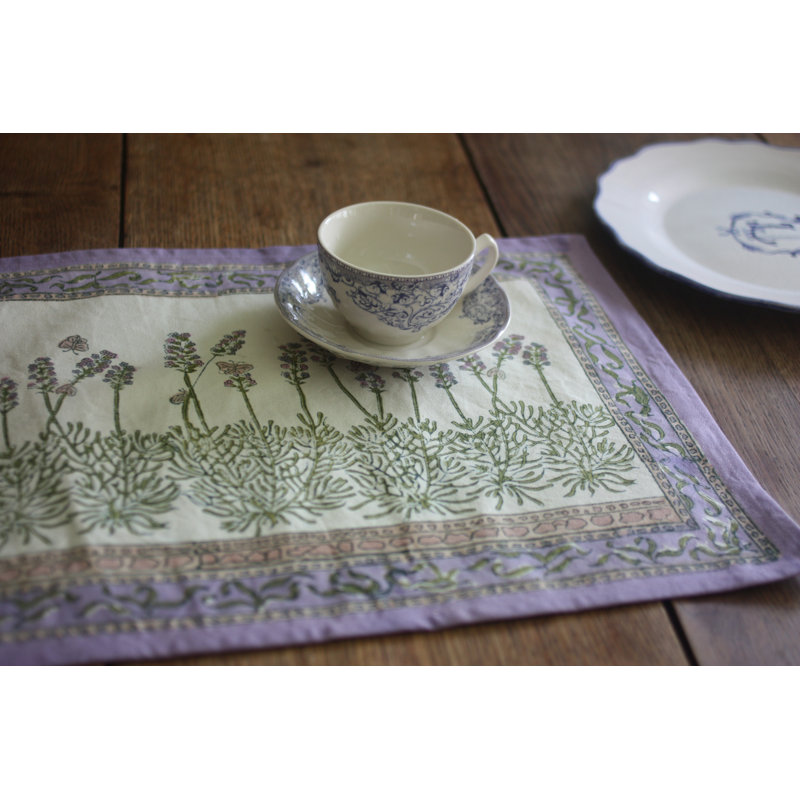 Lavender 100% Cotton Rectangle Placemats