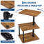 Table de bout pivotante en forme de C avec rangement, réglable en hauteur-128664873