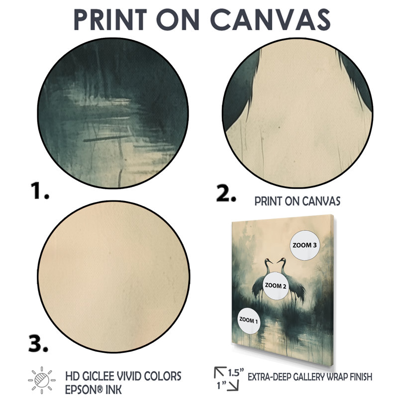 Kolton - Animals Canvas Wall Art, Noir, H 20 po x l 12 po, Reproduction encadrée d'une seule photo