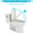 Sleek Ceramic Toilet With Low Water Absorption - Protects From Damage Modern One Piece Rate, Long Lasting