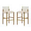 28,5 po, tabouret de bar moderne en bois massif avec coussin en polyester