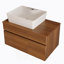 Petit meuble-lavabo flottant simple avec lavabo