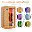 Sauna infrarouge pour 1-2 personnes - 6 panneaux chauffants, bois de pruche, audio Bluetooth