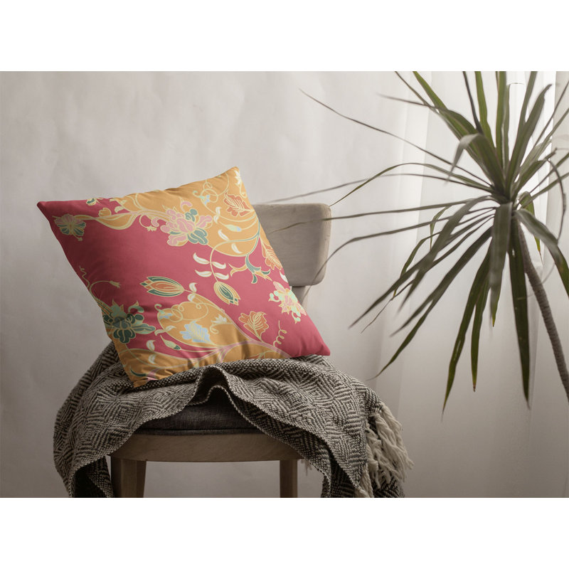 Housse et insert de coussin carré Devencove, 26 po x 26 po