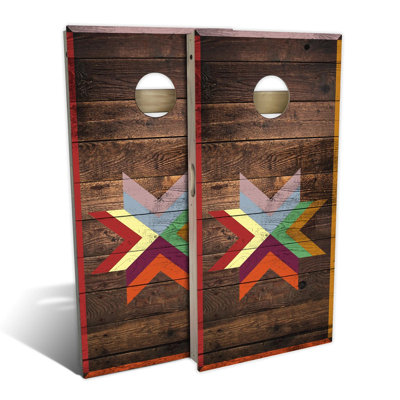 Autumn Star Cornhole Board Set | Includes (2) Boards, (8) Bags & Optional Accessories