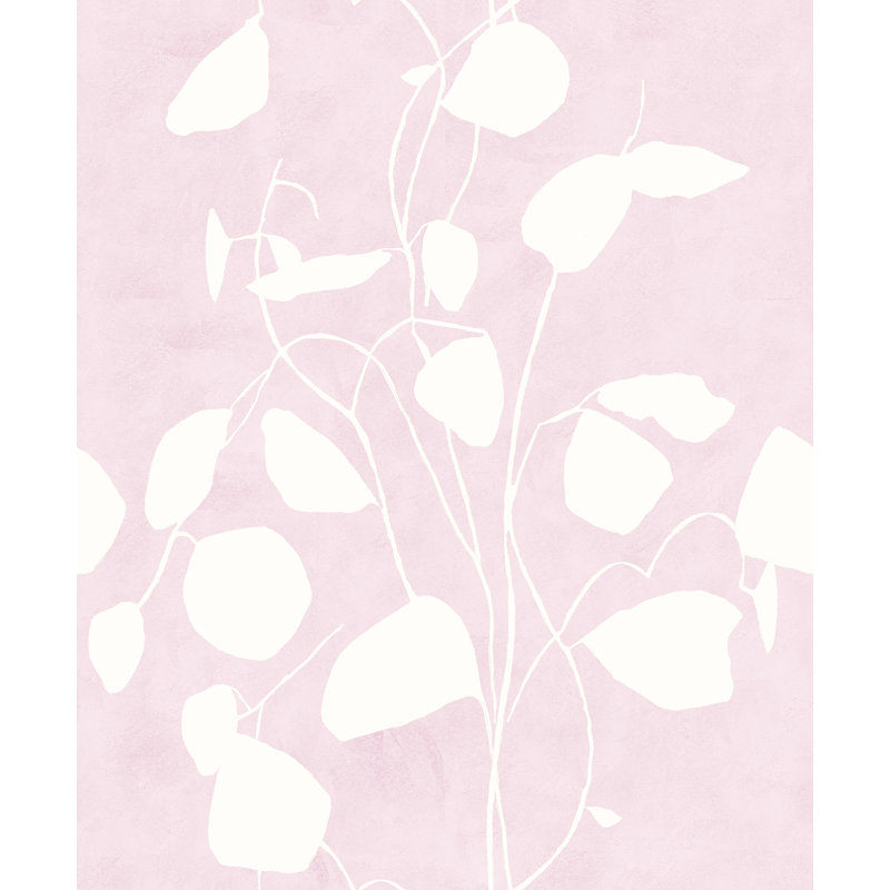 Susan Hable Floral Wallpaper Roll, Light Pink