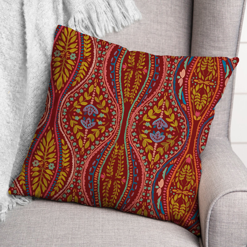 Housse et insert de coussin extérieur Adelman, Rouge