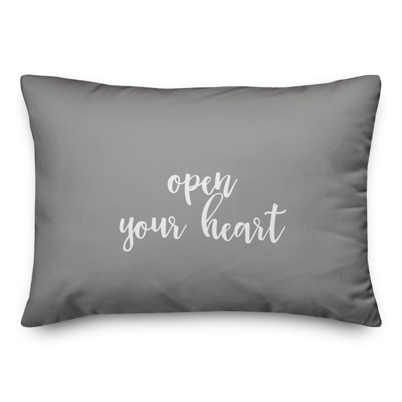 Coussin décoratif ouvrir the cardiaque , Gris