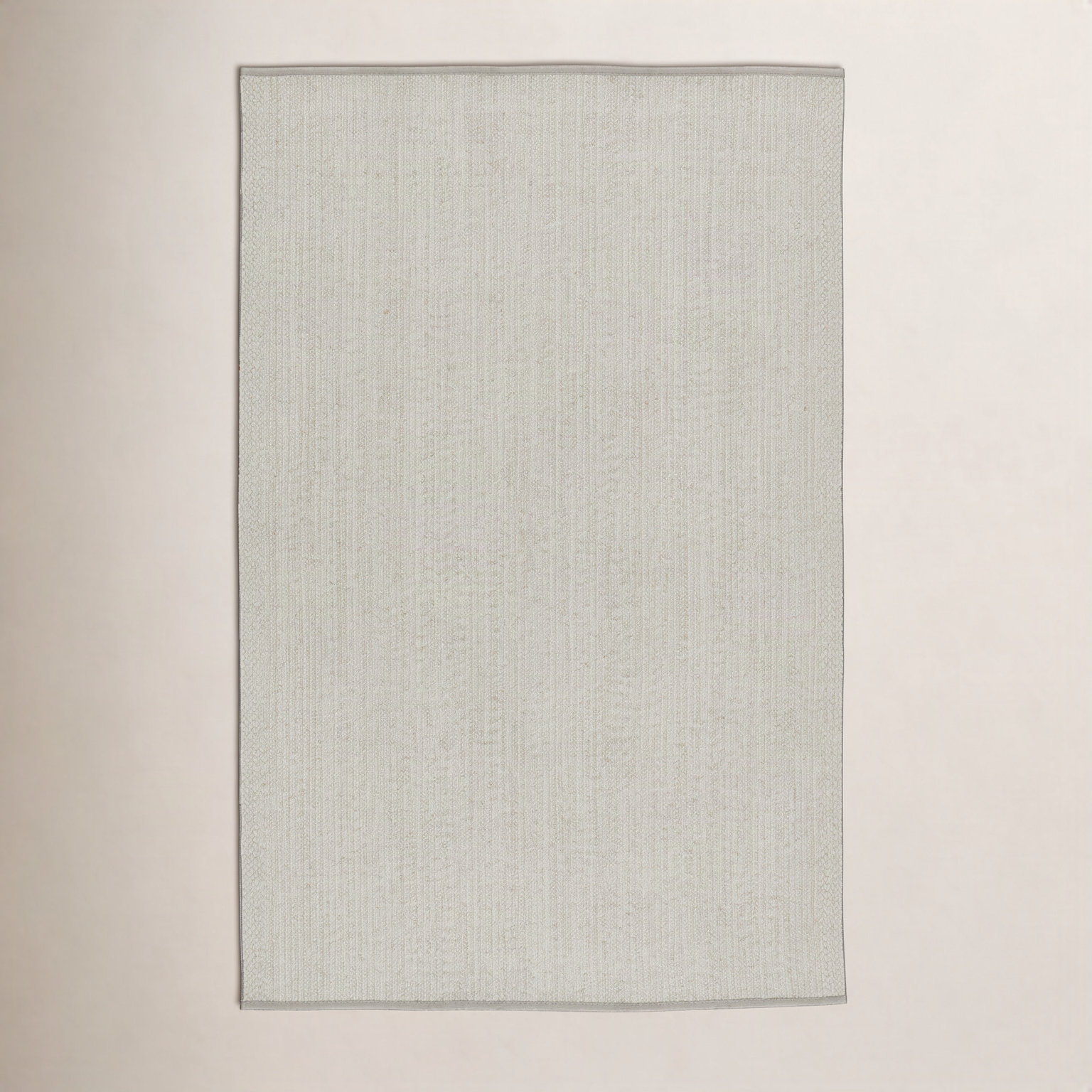 Colten Light Gray Hand-Woven Outdoor Rug, Rectangle 2' x 3'