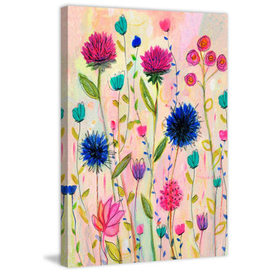 « thistle » par vanessa sascalia, reproduction d’art sur toile tendue