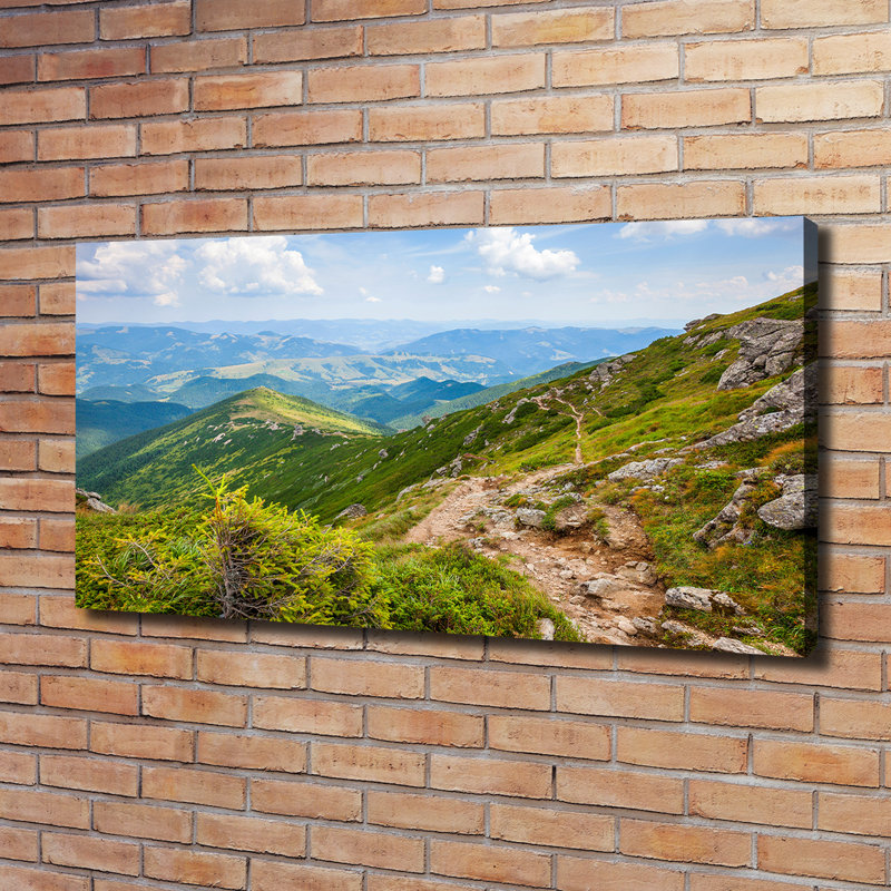 Green Hills - Wrapped Canvas Print, 60cm H x 120cm W x 2cm D, Wrapped Canvas