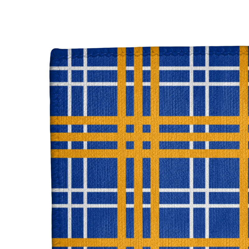 Tapis à carreaux bleu, Tapis de couloir 2 pi 6 po x 8 pi