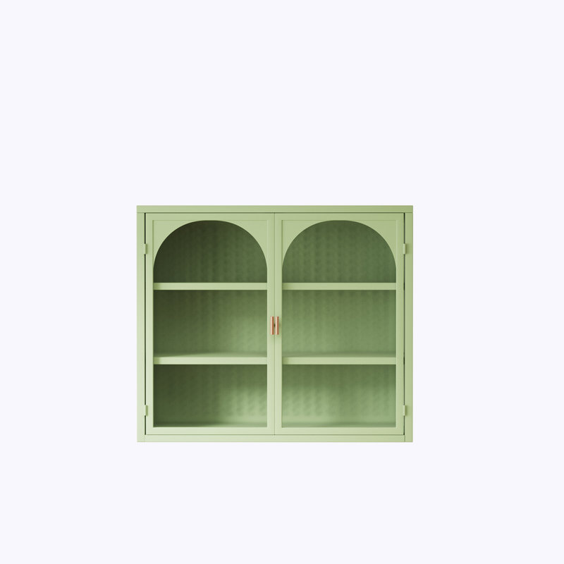Armoire murale à motif tissé Daejhun, Vert