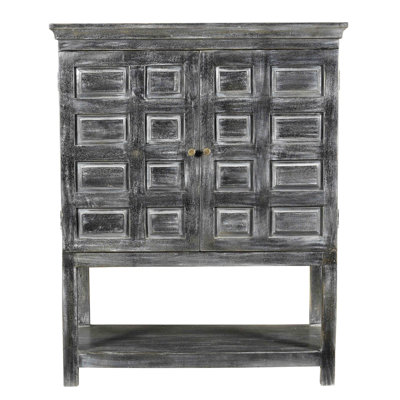 Bikramjit Solid Wood 2 - Door Accent Cabinet -  Rosalind Wheeler, 7FA41FBE80B14228B6883FD2E2ADDC01