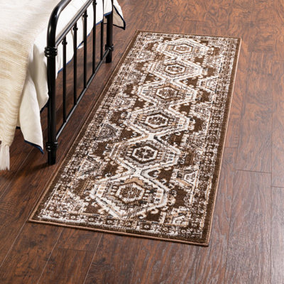 Tapis oriental Charlotte en brun