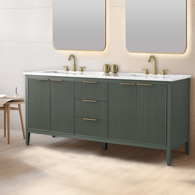 Meuble-lavabo double 72 po Bilroy