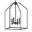 4-Light 16" Satin Black Pendant-1794274006