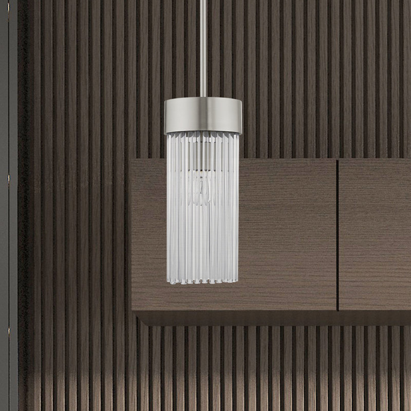Bamey 1 - Light Single Pendant, Brushed Nickel