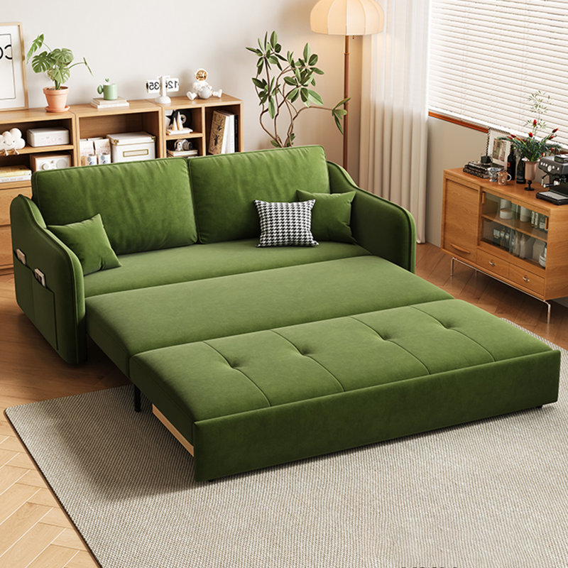 Canapé-lit convertible 3-en-1 de style moderne avec canapé-lit et dossier réglable, H 26,77 po x l 59,06 po x P 32,28 po