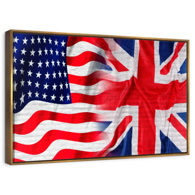 American And British Flag