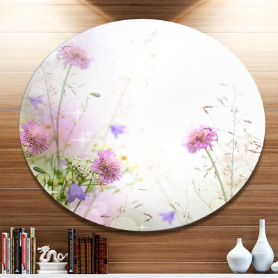 «Beautiful Pastel Floral Motif», reproduction de peinture à l'huile sur métal