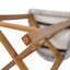 Ensemble de 2 tabourets de bar d'extérieur en bois au fini teck avec osier PE gris clair-1322250616