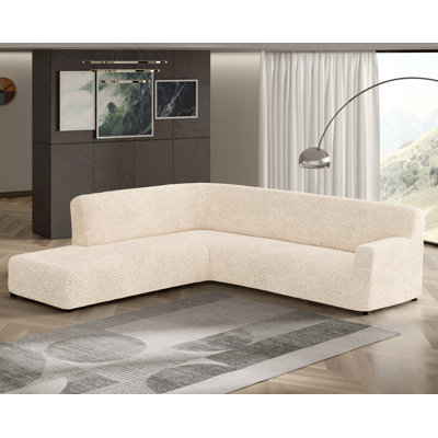 Housse extensible pour méridienne modulaire Stretchy - Facile à nettoyer et durable (méridienne gauche) - Collection Comfort
