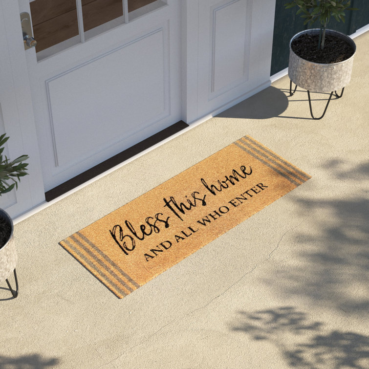 Personalized Bless This Home Indoor/Outdoor Door Mat – VeraFide Shop