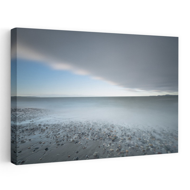 West Beach Deception Pass, paysage côtier, bleu, gris, blanc, Déception, State Park, Pacific Northwest, H 60 po x l 40 po