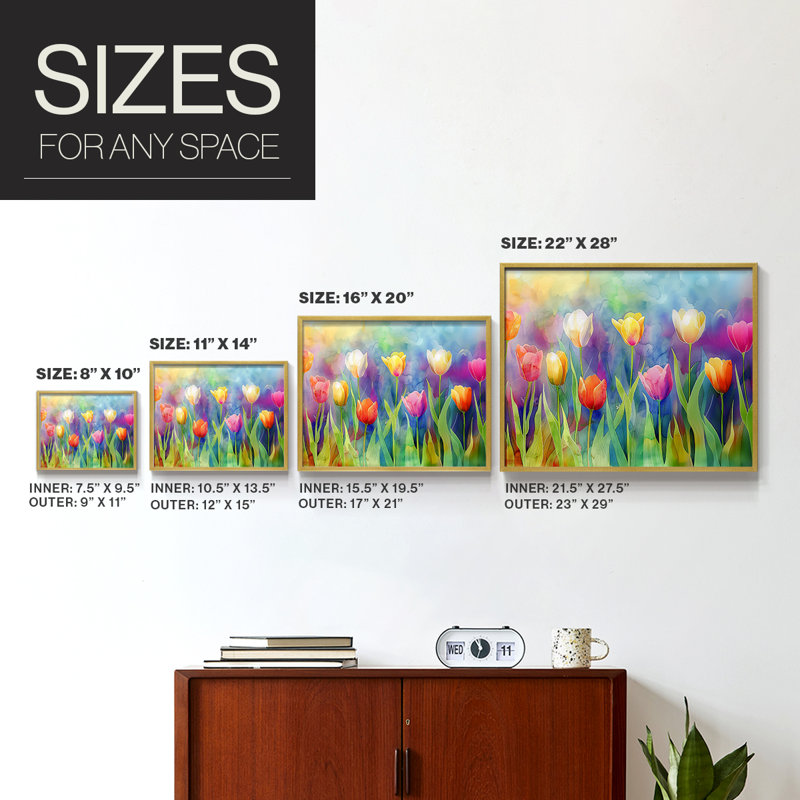 Floral Series-CXIX -Framed Print - Restickable