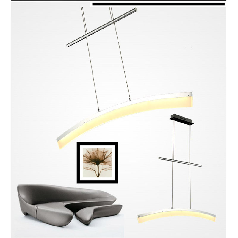 Diyadin 1 - Light White LED Kitchen Island Pendant