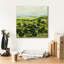  «Broom Croft» par Allan Friedlander, art mural sur toile, 18 po x 18 po