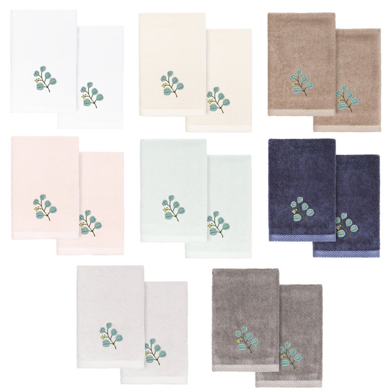  Botanica Turkish Cotton Fingertip Towel, Silver
