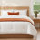 Hampton Double Flange Embroidered Contrast Edge Comforter 3 Pieces Set