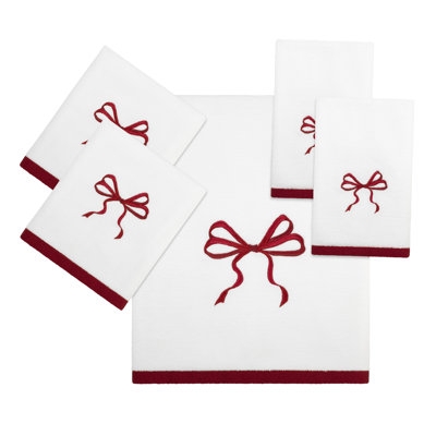 Avanti Christmas Bows 5-Piece Towel Set (B2H2T)