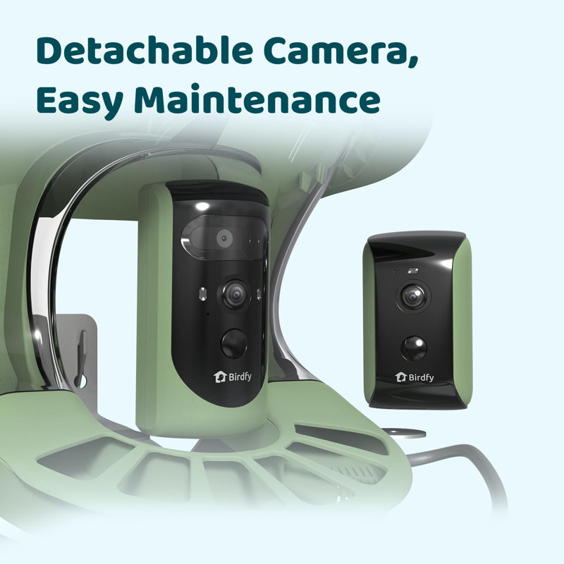 Birdfy 2 Smart Bird Feeder with Camera, Dual-Angle Views, 3 Lenses, AI Identifies 6000+ Birds, Wireless, Solar-Powered, Motion Detection, Gift Present