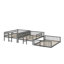 Lit triple double / double / double avec échelle intégrée et glissoire-577175870