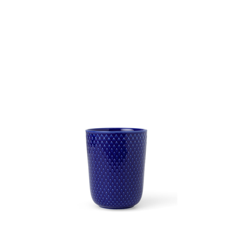 Handmade Porcelain Coffee Mug, Dark Blue